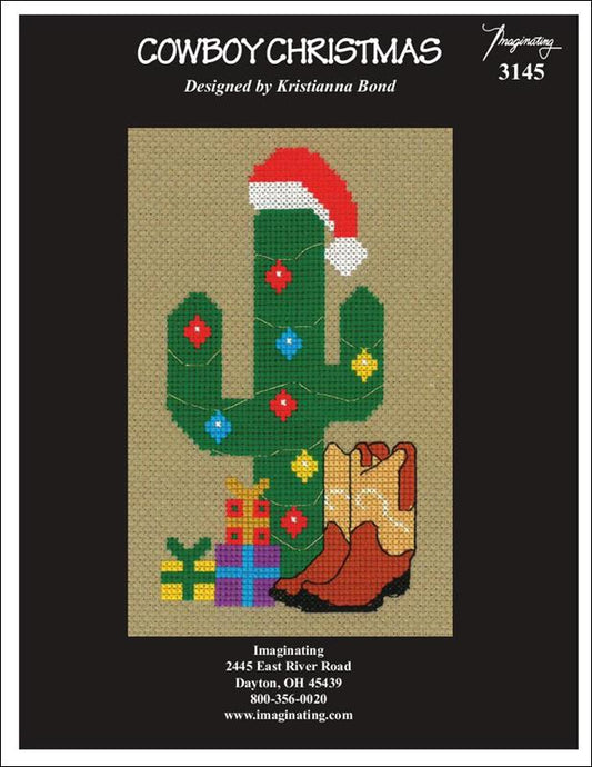 Imaginating Cowboy Christmas 3145 cross stitch pattern