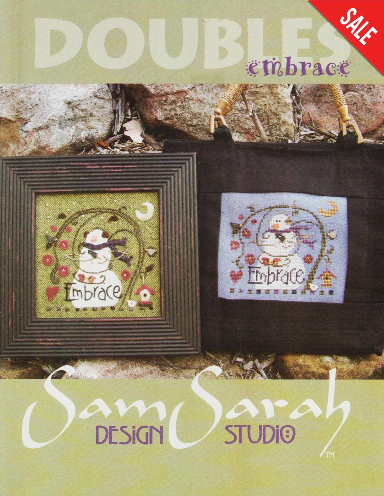 Sam Sarah Doubles Embrace cross stitch pattern