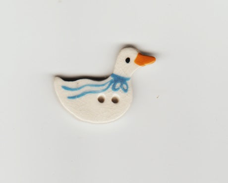 Duck ceramic button