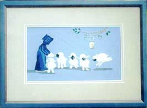 Diane Grebner Evening Feed DG24 Amish cross stitch pattern