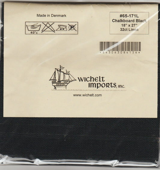 Wichelt Belfast 32ct 18x27 Chalkboard Black cross stitch Fabric