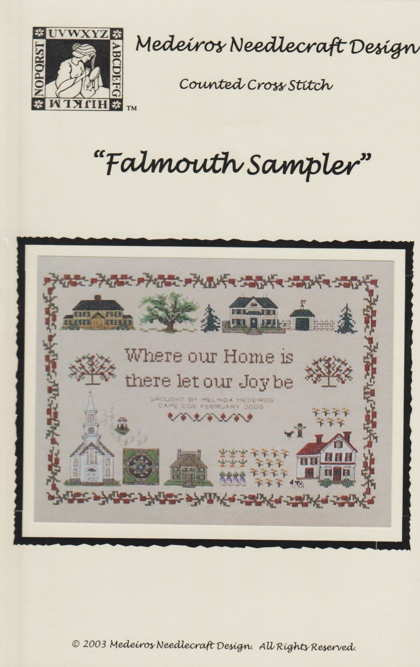 Medeiros Needlecraft Falmouth Sampler cross stitch pattern