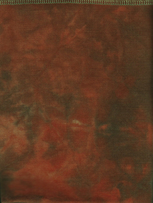 Silkweaver Cashel 28ct 18x27 Frightful Pumpkin Hand Dyed Fabric