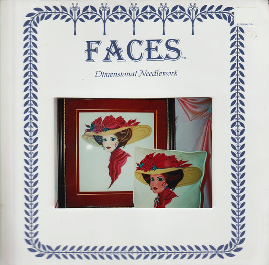 Dimensional Needlework Faces Gibson Girl cross stitch pattern