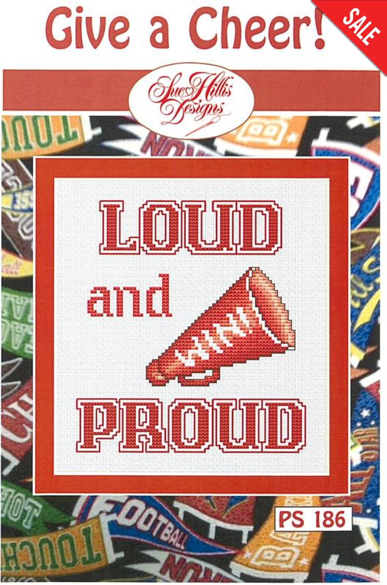 Sue Hillis Give A Cheer Loud and Proud PS186 cross stitch pattern