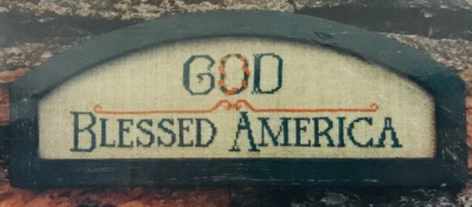 Cedar Hill God Blessed America cross stitch pattern