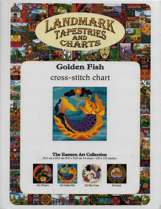 Landmark Tapestries and Charts Golden Fish cross stitch pattern