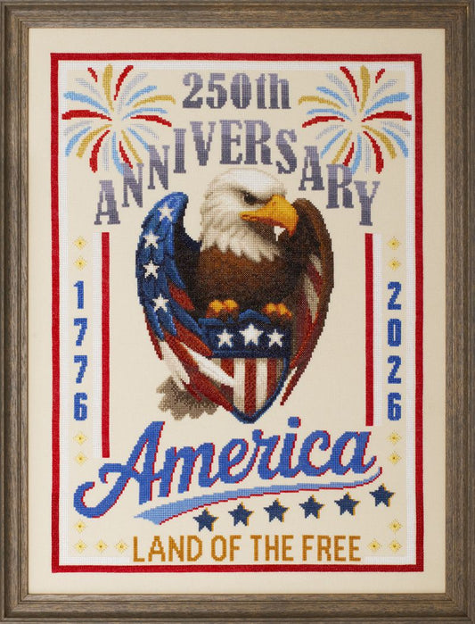 Glendon Place Freedom 250 GP-310 patriotic cross stitch pattern