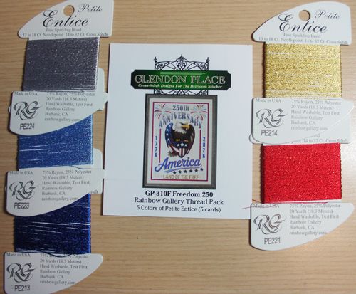 Glendon Place Freedom 250 GP-310F Rainbow Gallery floss pack