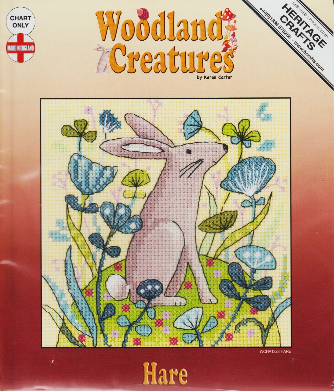 Heritage Stitchcraft Hare WCHA1328 cross stitch pattern