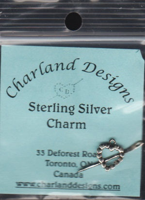 Charland Heart sterling silver charm