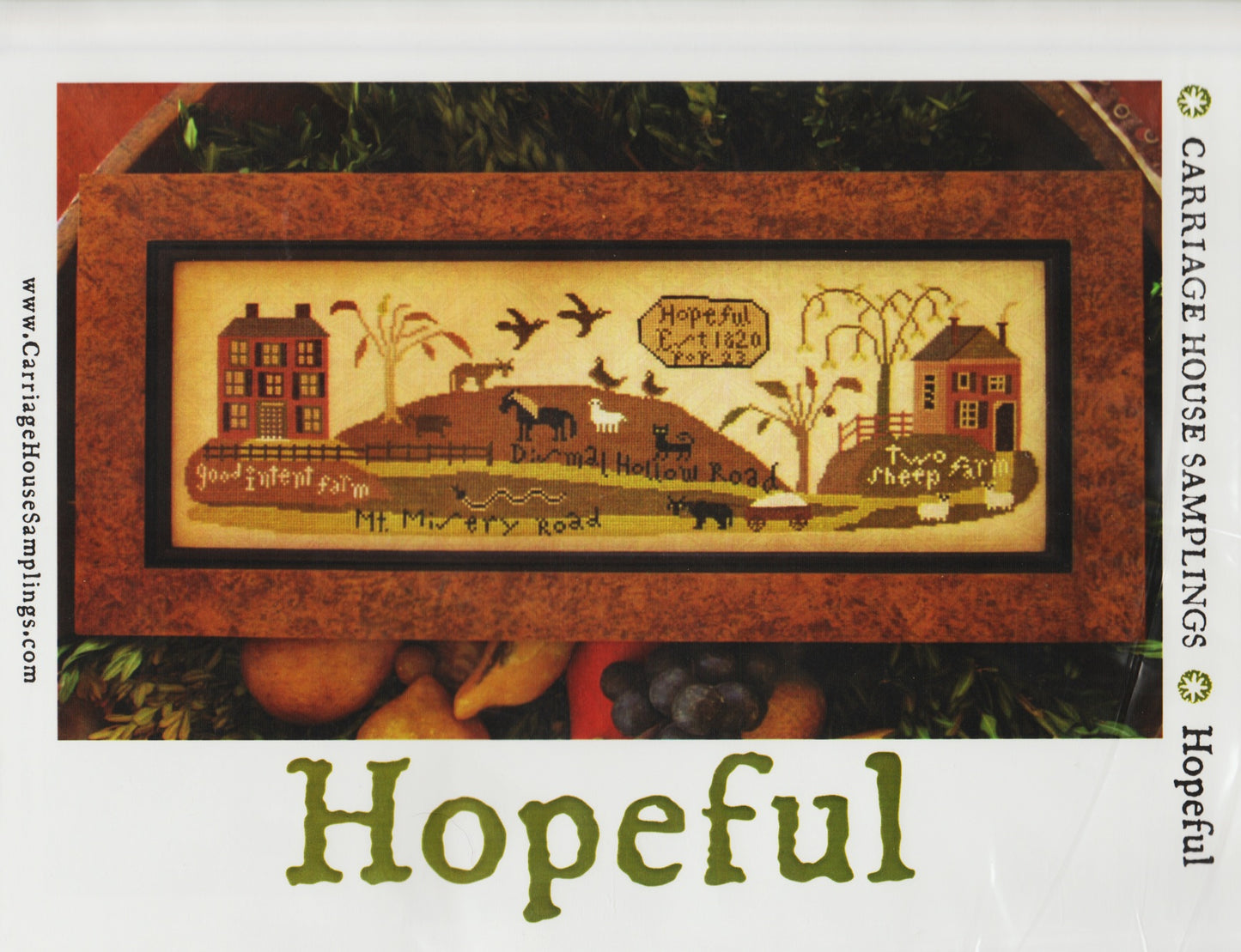 Carriage House Hopeful cross stitch pattern