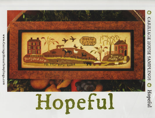 Carriage House Hopeful cross stitch pattern