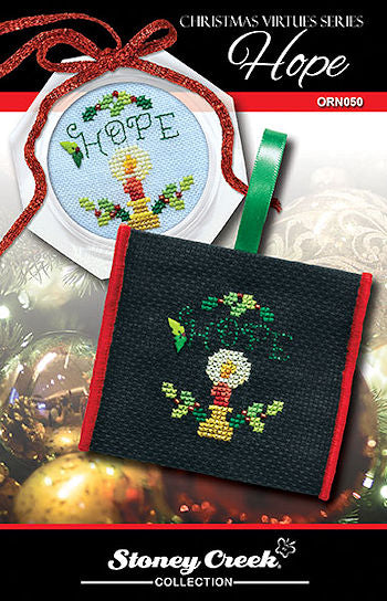 Stoney Creek Hope ORN050 christmas ornament cross stitch pattern