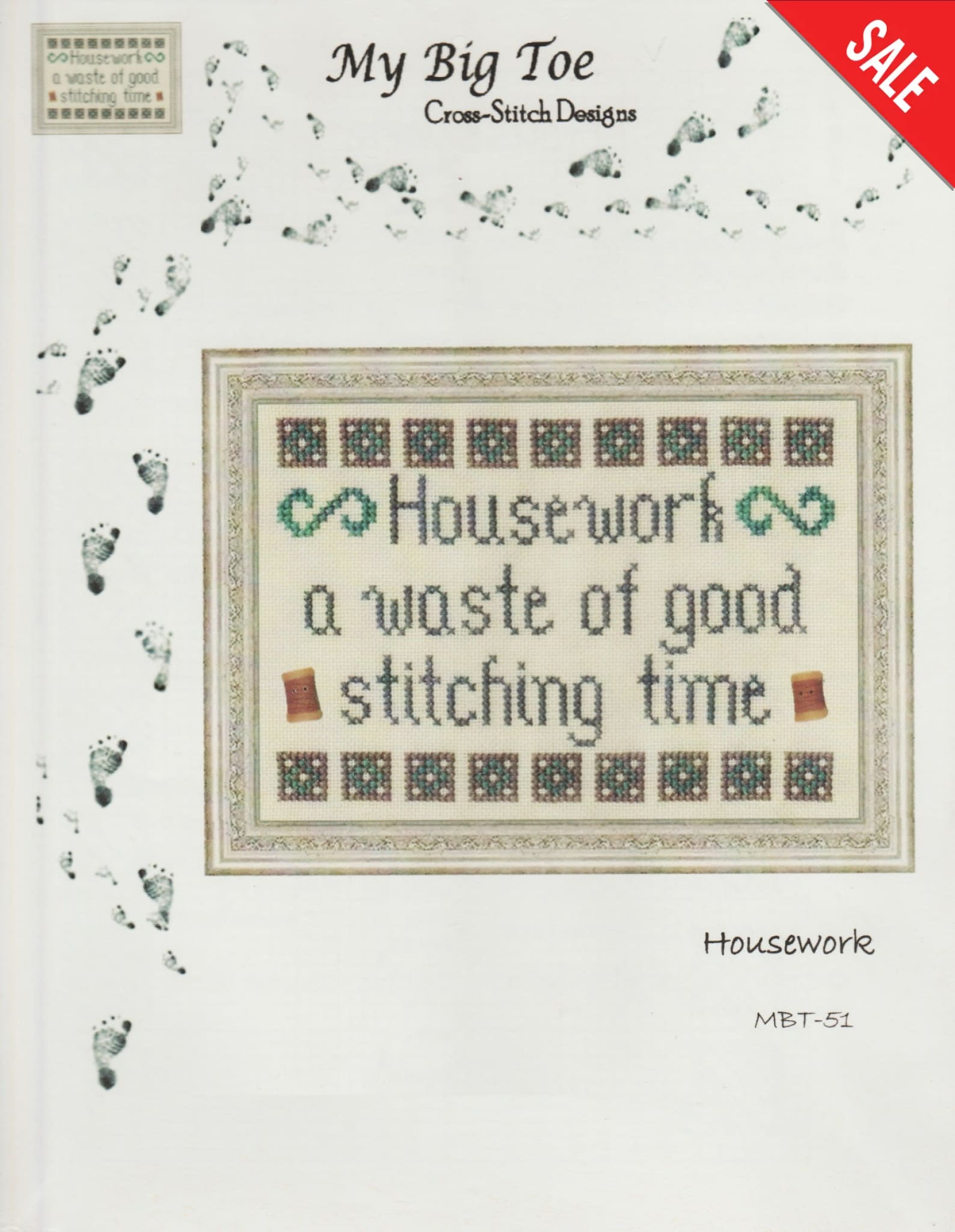 My Big Toe Housework MBT-51 cross stitch pattern