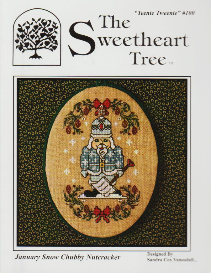 Tree "January Snow" Chubby Nutcracker TT100 cross stitch pattern