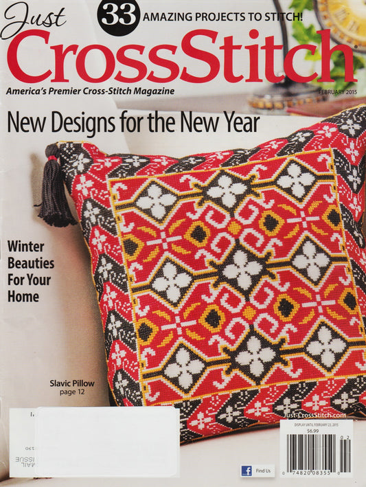 Just CrossStitch February 2015 cross stitch magazine