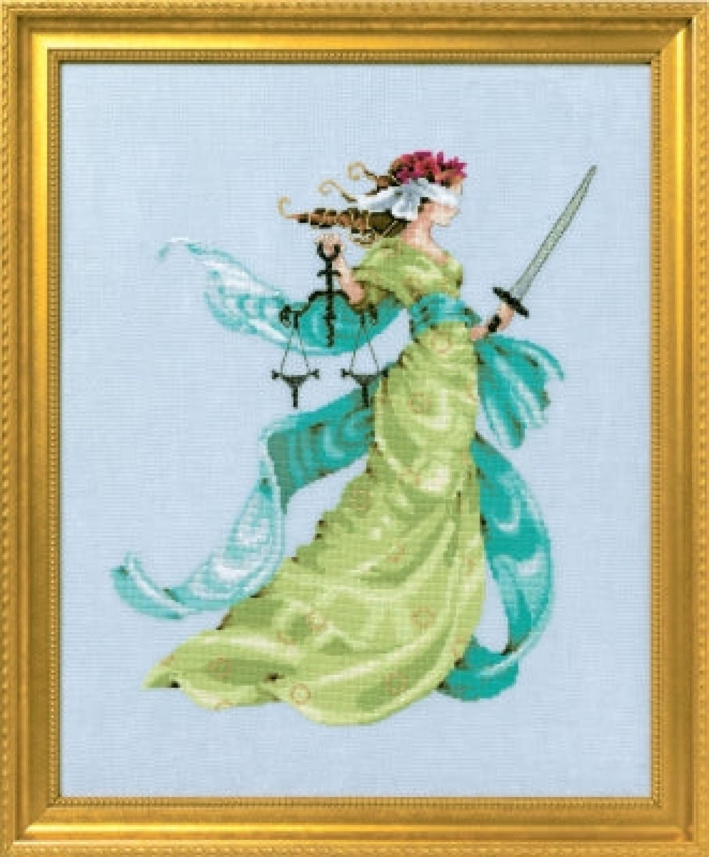 Mirabilia Lady Liberty MD160 victorian cross stitch