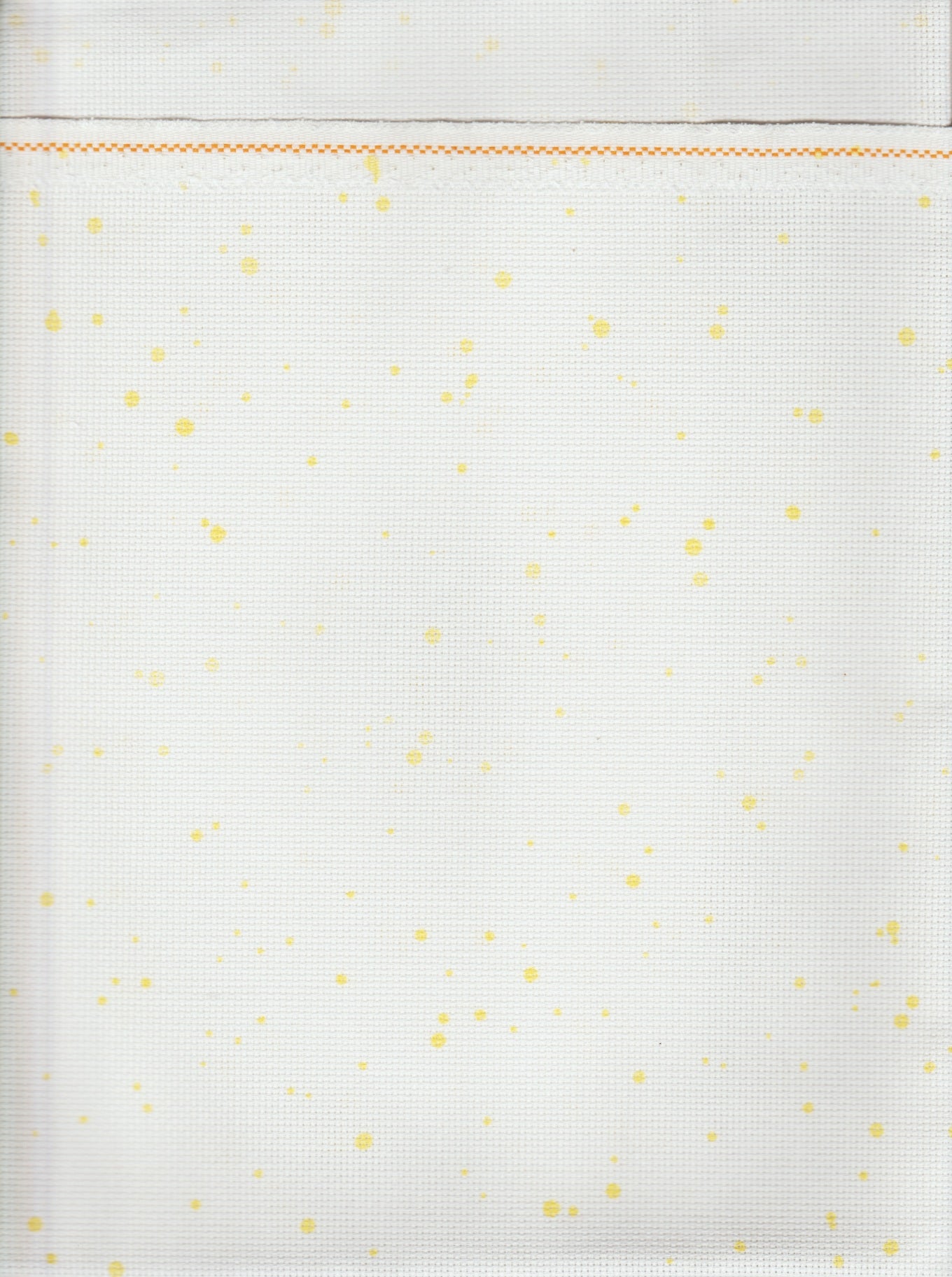 Zweigart Aida 18ct 18x21 Lemon Splash Fabric for cross stitch