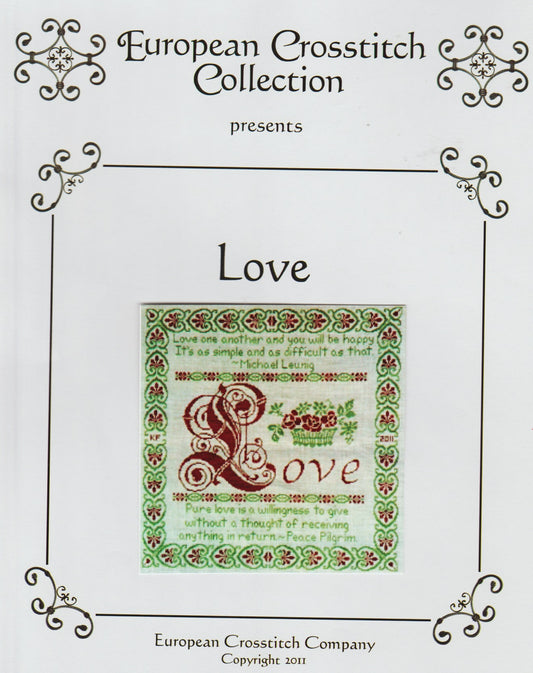 European Crossstitch Collection Love cross stitch pattern 