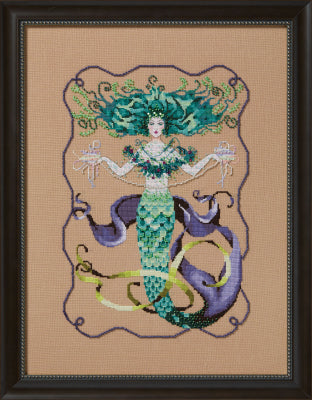 Mirabilia Madam Mermaid, MD199 cross stitch mermaid pattern