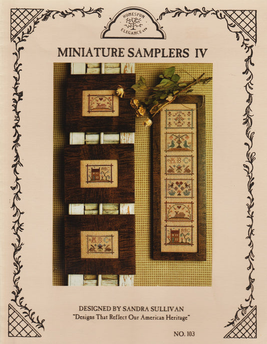 Homespun Elegance Miniature Samplers IV 103 cross stitch pattern