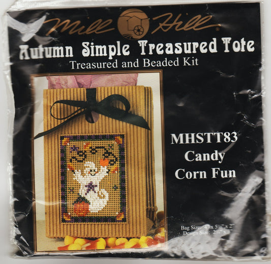 Mill Hill Candy Corn Fun MHSST83 beaded halloween cross stitch kit