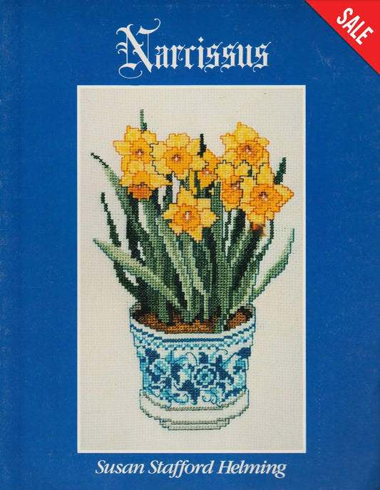 Helmsford Designs Narcissus flower cross stitch pattern