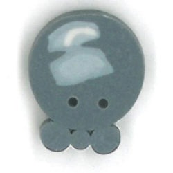 Just Another Button Company Blueberry, NH1003 flat 2-hole clay cross stitch button