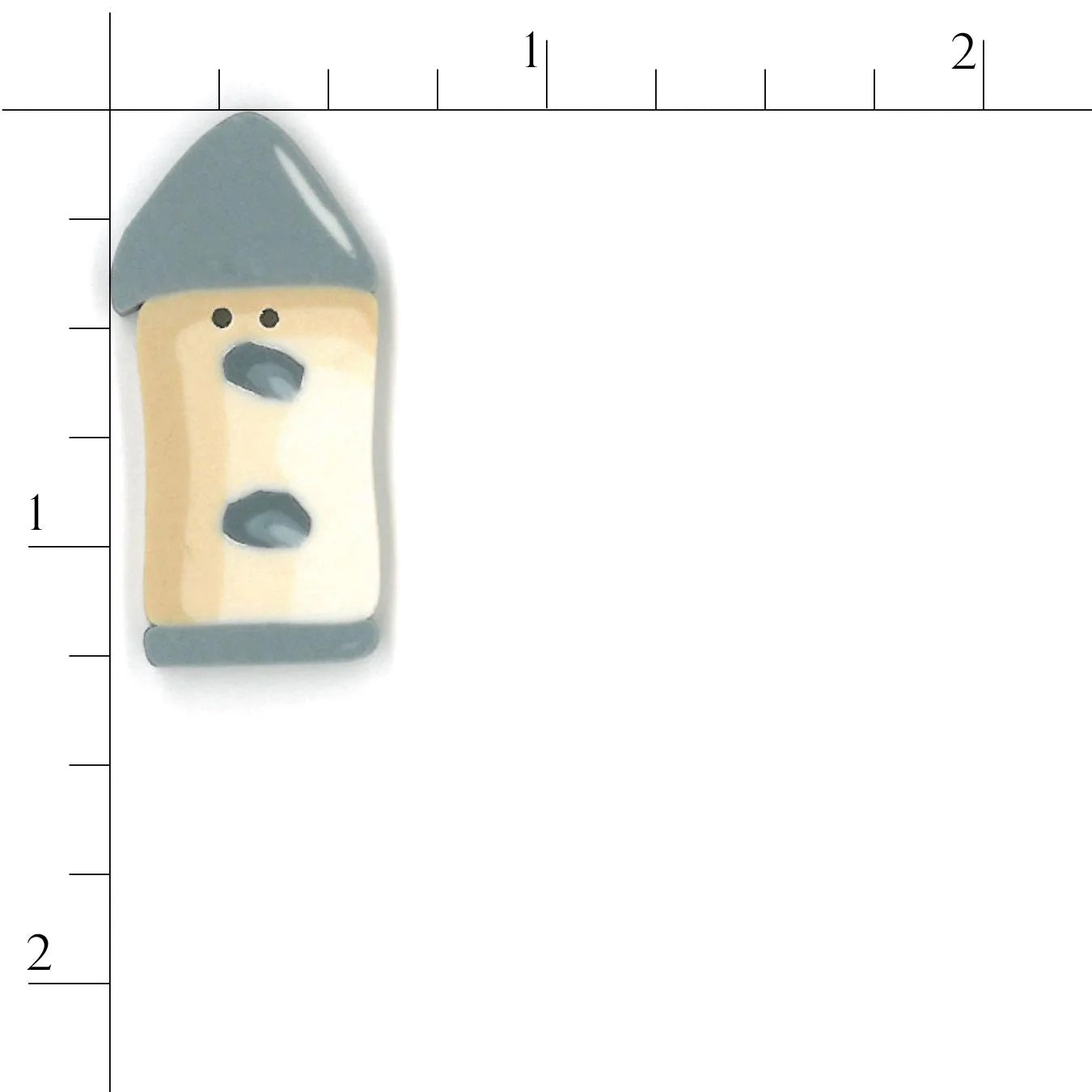 Blue Roof Birdhouse NH1011 Buttons