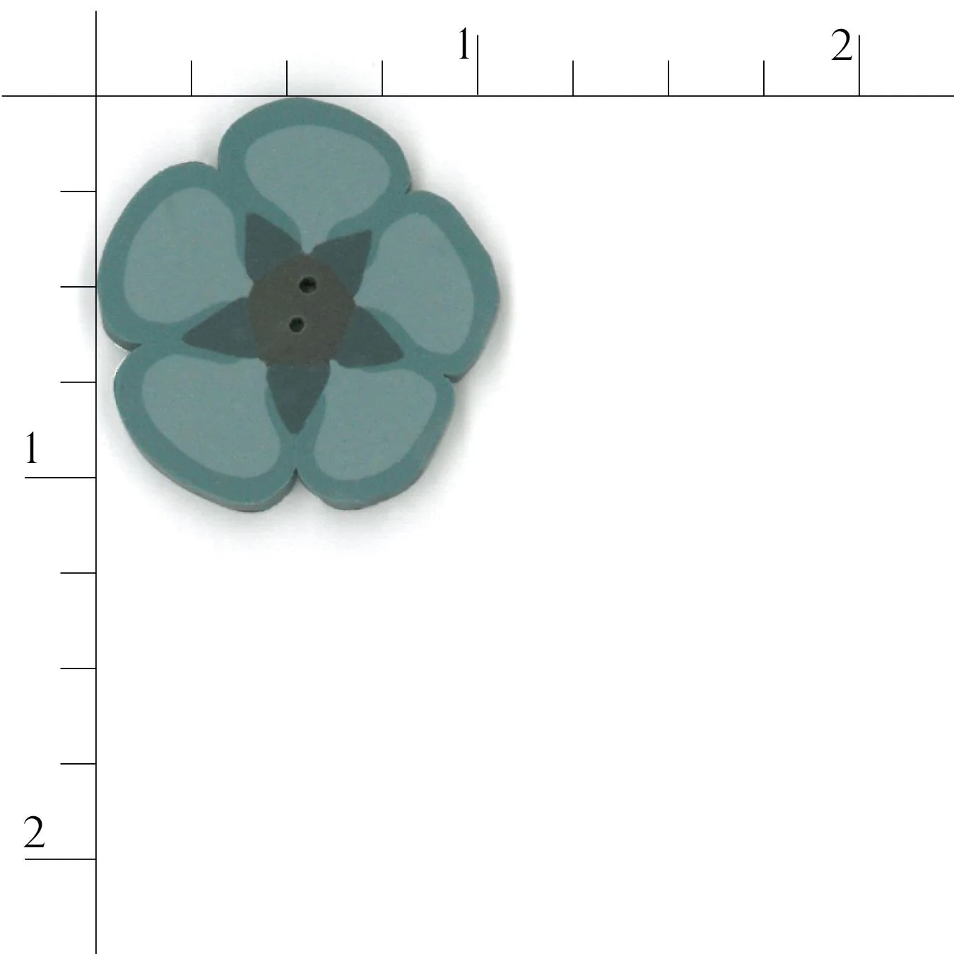 William's Blue Flower NH1074 Buttons