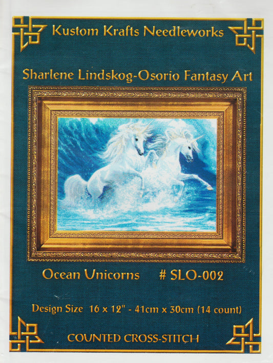 Kustom Krafts Ocean Unicorn SLO-002 cross stitch pattern