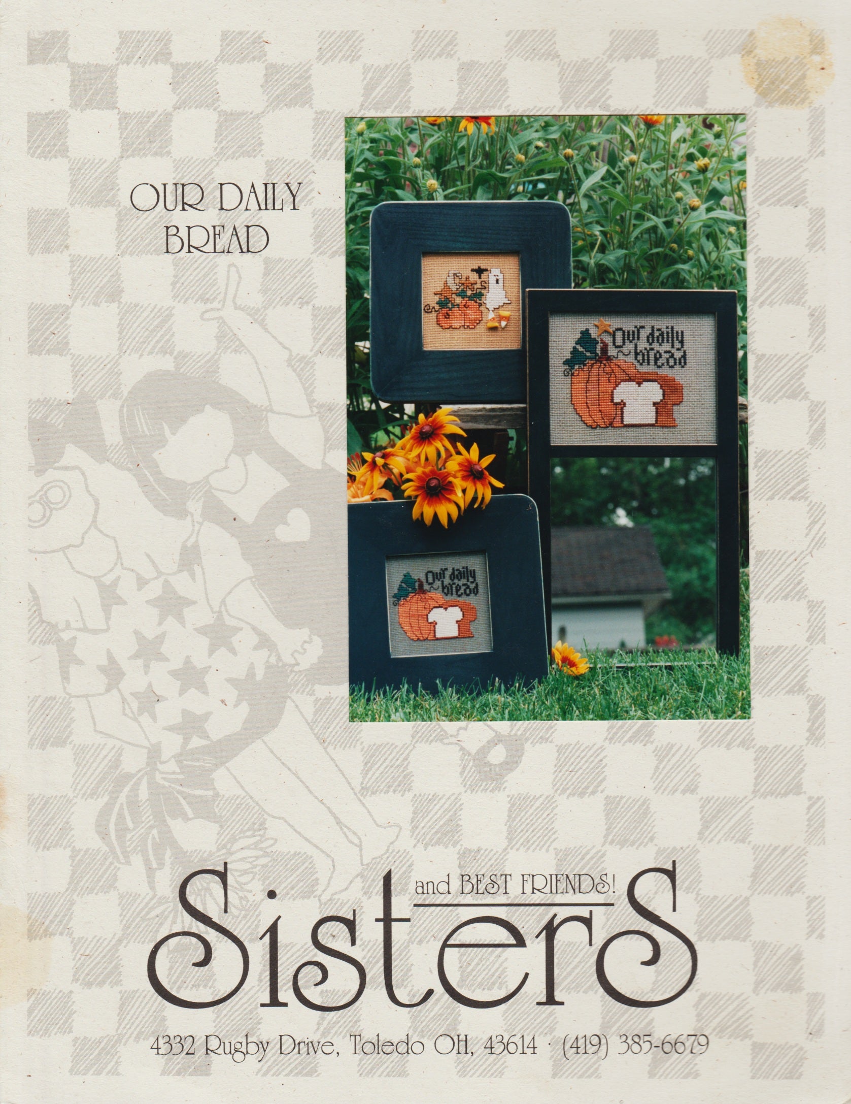 Sisters & Best Friends Our Daily Bread cross stitch pattern