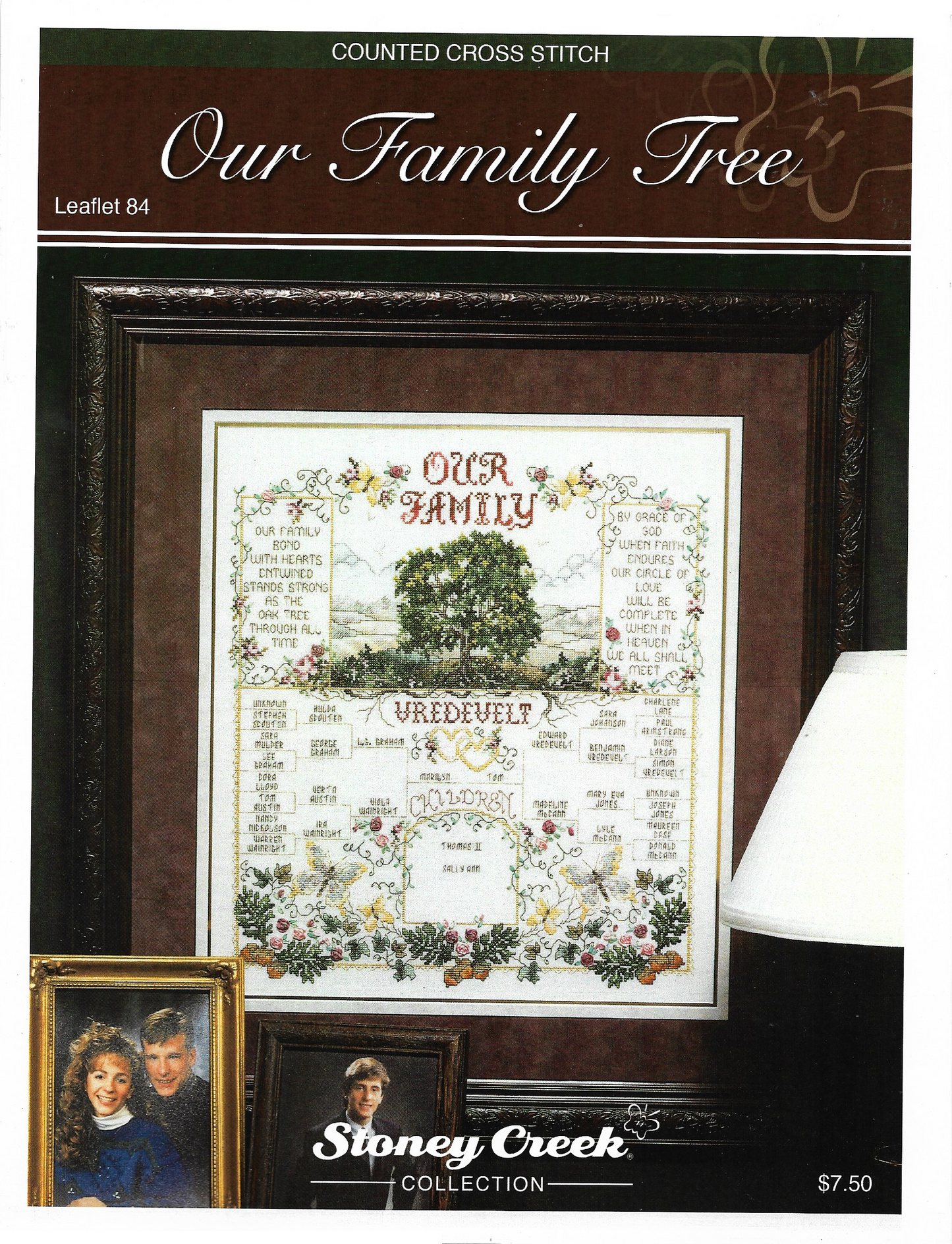 Stoney Creek Our Family Tree LFT84 cross stitch pattern