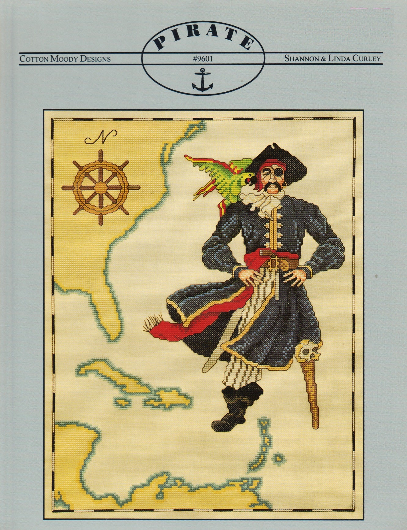 Cotton Moody Designs Pirate cross stitch pattern