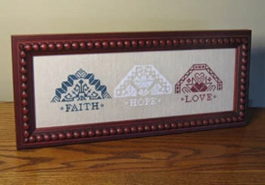 Quaker Faith Hope Love pattern