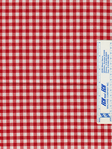 Wichelt Murano 32ct 17x18 Red/White Check Fabric