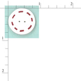 Red & White Circle RW1009 Buttons