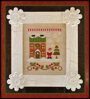 Country Cottage Needleworks Santa's House cross stitch pattern