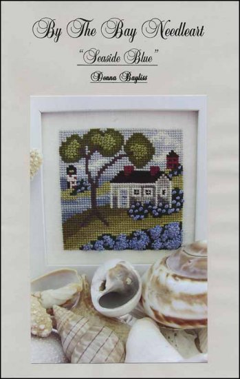 By The Bay Seaside Blue cross stitch beach pattern
