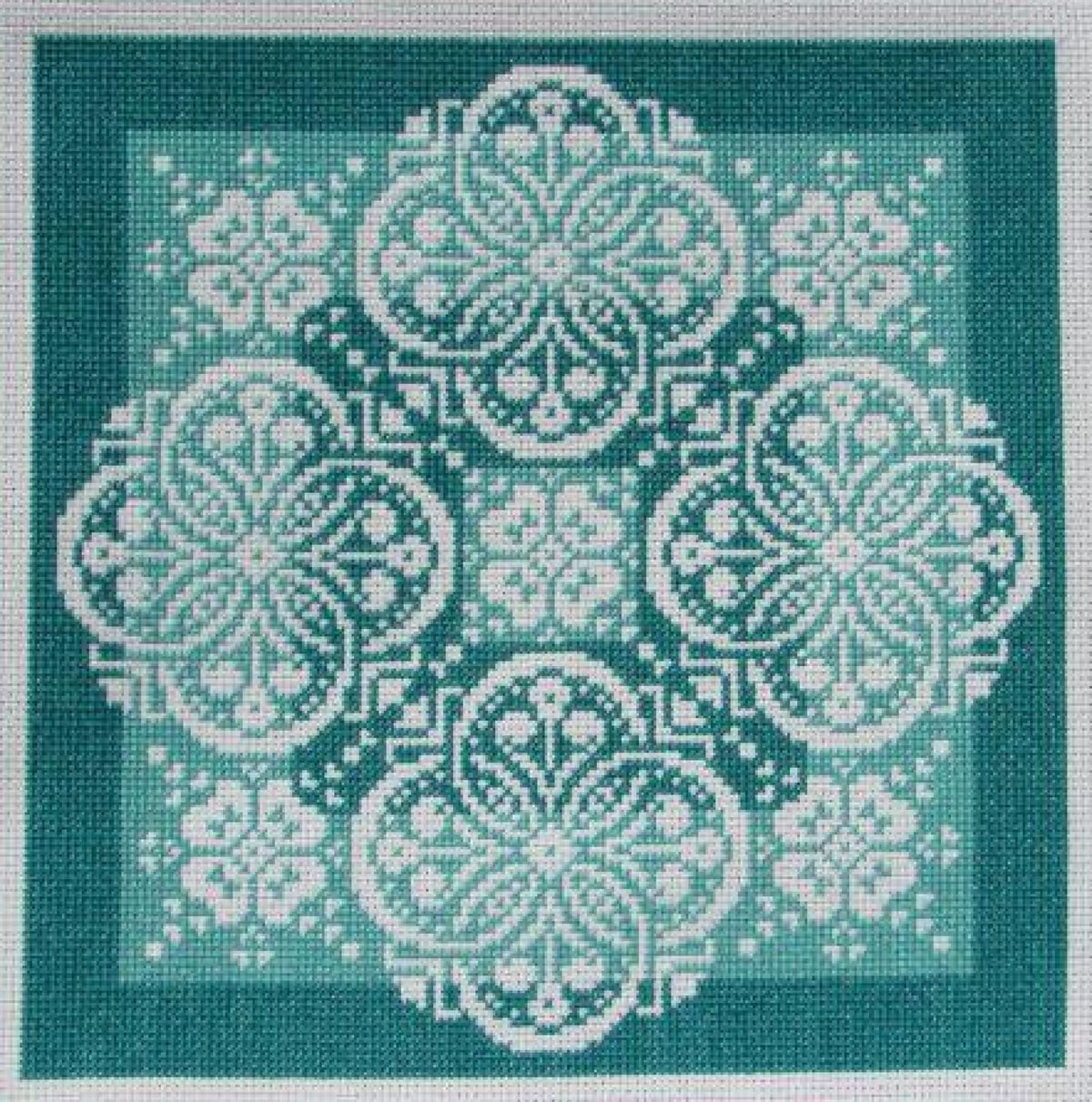 Lace Traces~Shades of Jade pattern – Sandra's Stitch Stash