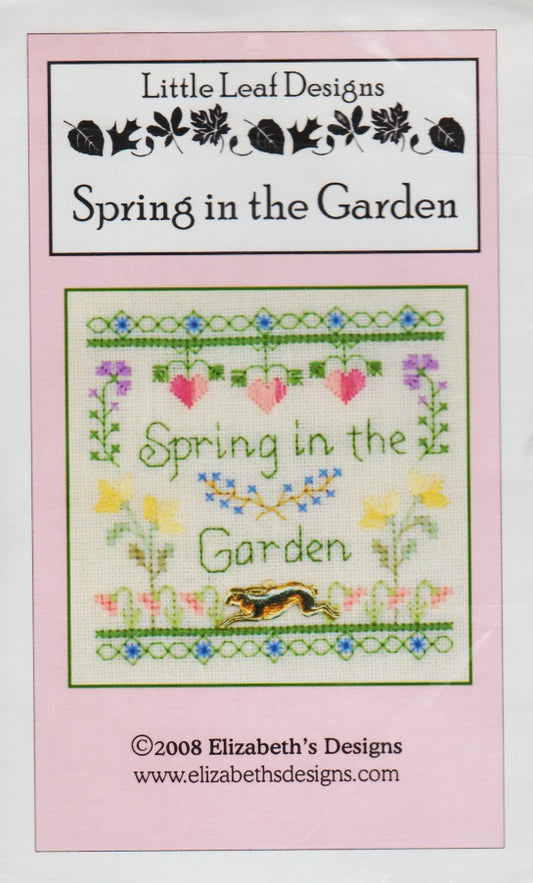 Elizabeth's Little Leaf Designs Spring In The Garden cross stitch pattern