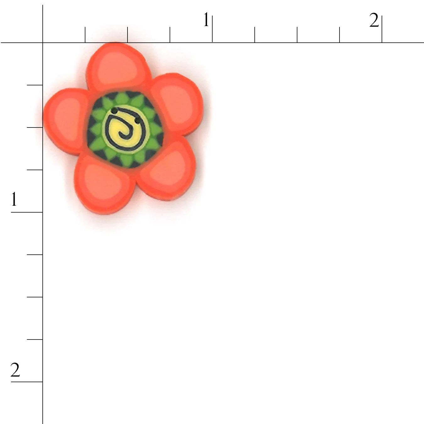 Orange Daisy SS1006 Buttons