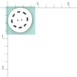 Black & White Circle SS1009 Buttons