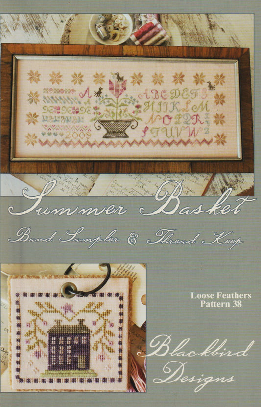 Blackbird Designs Summer Basket cross stitch pattern