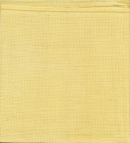 Zweigart Tula 10ct 18x18 Sunshine Yellow Hand Dyed Fabric