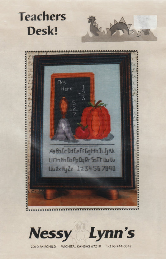 Nessy Lynn's Teachers Desk cross stitch pattern
