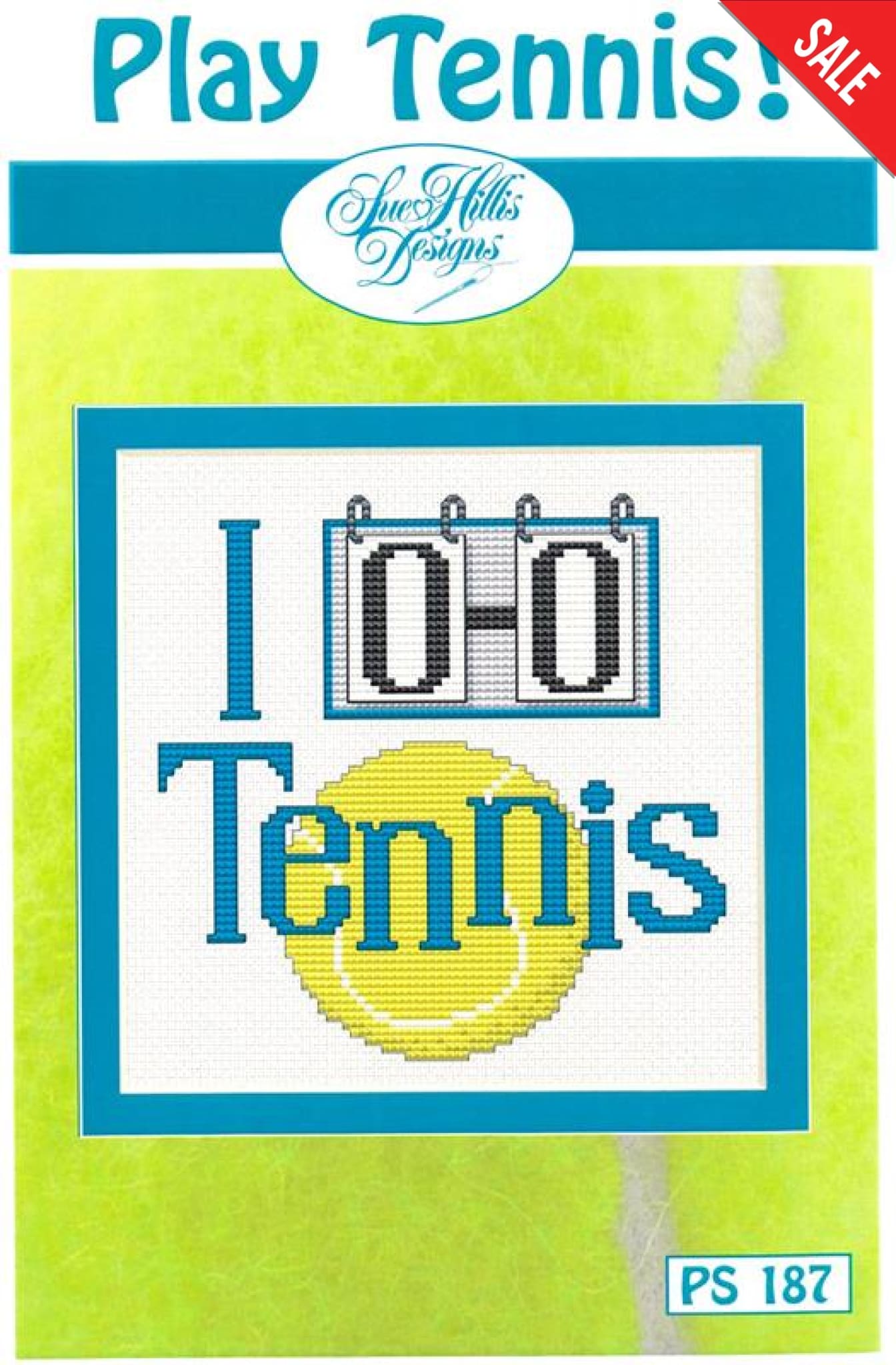 Sue Hillis Play Tennis PS187 cross stitch pattern