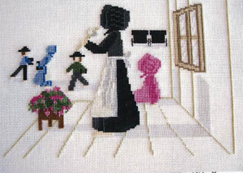 Diane Graebner Time For School DGX-152 Amish cross stitch pattern