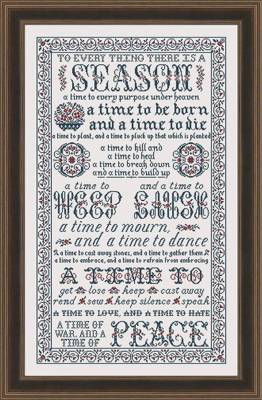 My Big Toe To Everything There is a Season MBT-201 cross stitch pattern